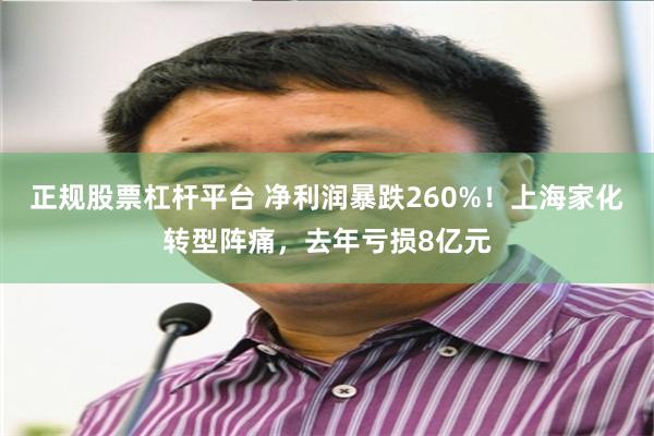 正规股票杠杆平台 净利润暴跌260%！上海家化转型阵痛，去年亏损8亿元